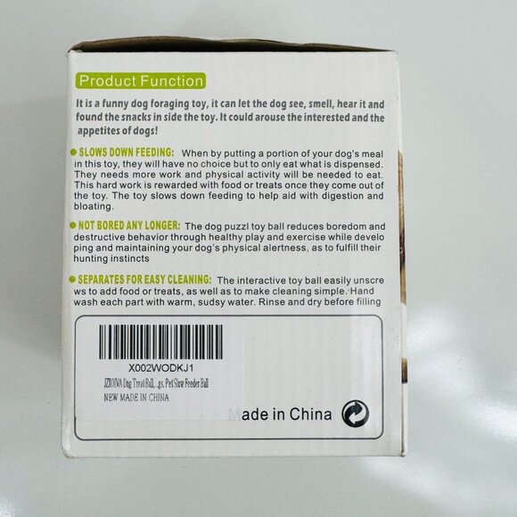 Eating Sport Dog Treat Dispensing Toy for Dogs & Cats 5" High x 4" Round NIB - Picture 4 of 5